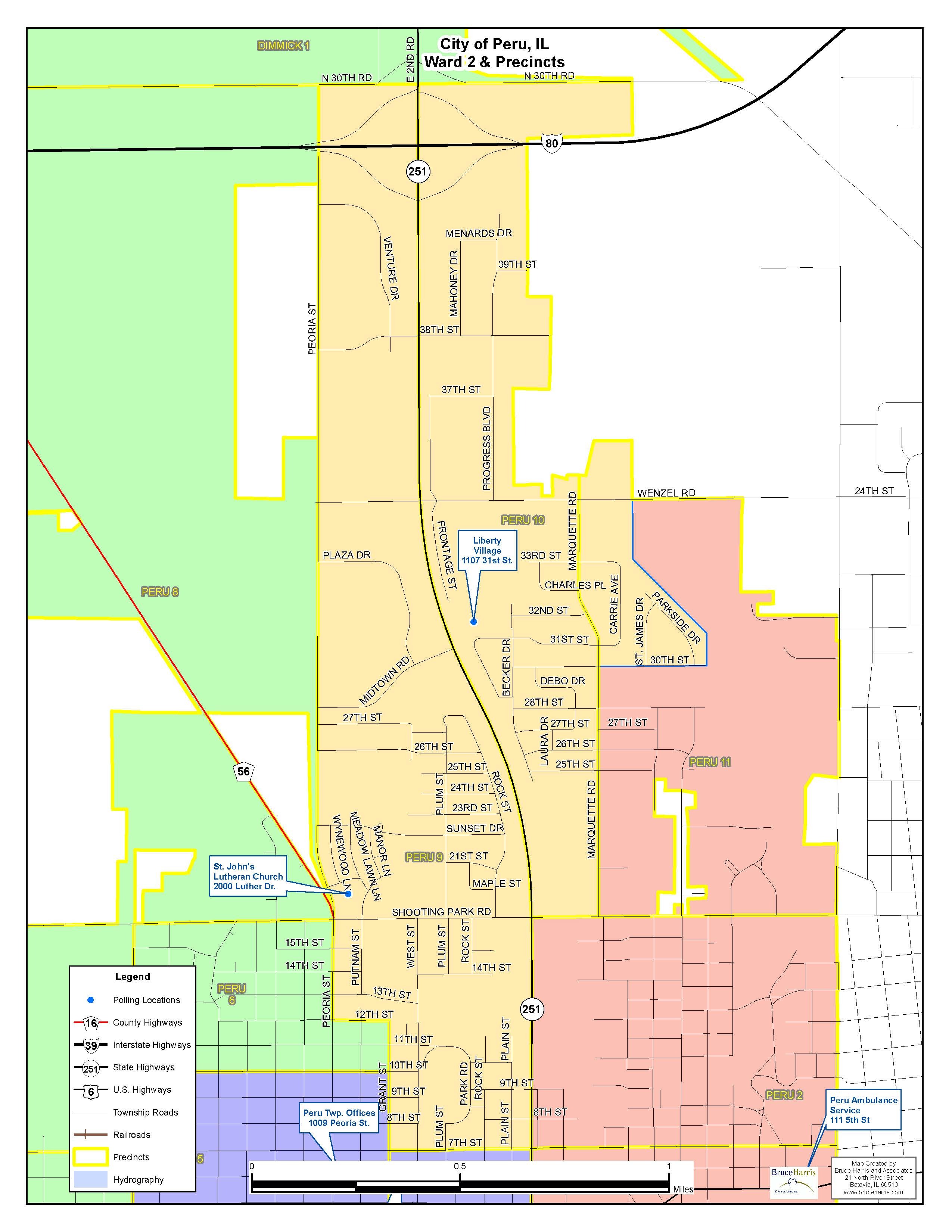 Ward 2 Map City of Peru Illinois 61354